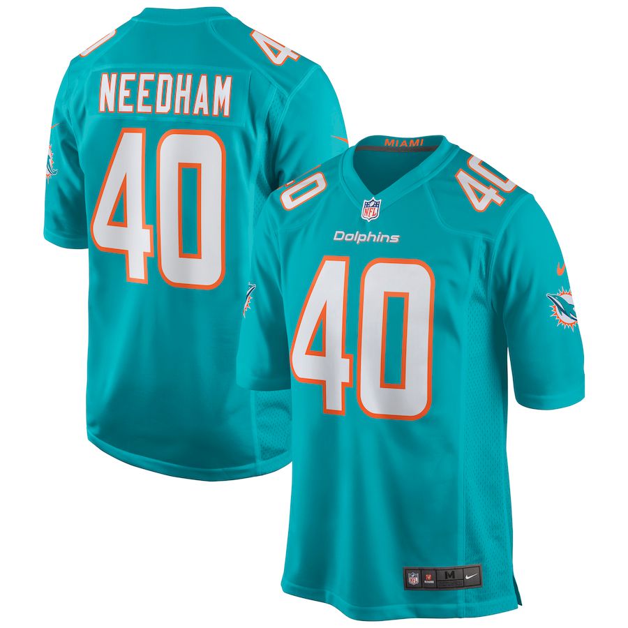 Men Miami Dolphins 40 Nik Needham Nike Green Game NFL Jersey